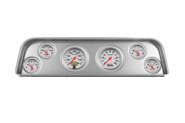 1964 GMC Truck Brushed Aluminum Dash Panel with Ultra-Lite Electric Gauges