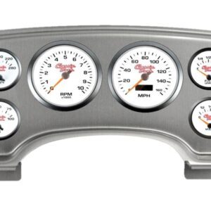 1994-97 Chevy S10 Brushed ALuminum Dash Panel with Concourse Series White Gauges