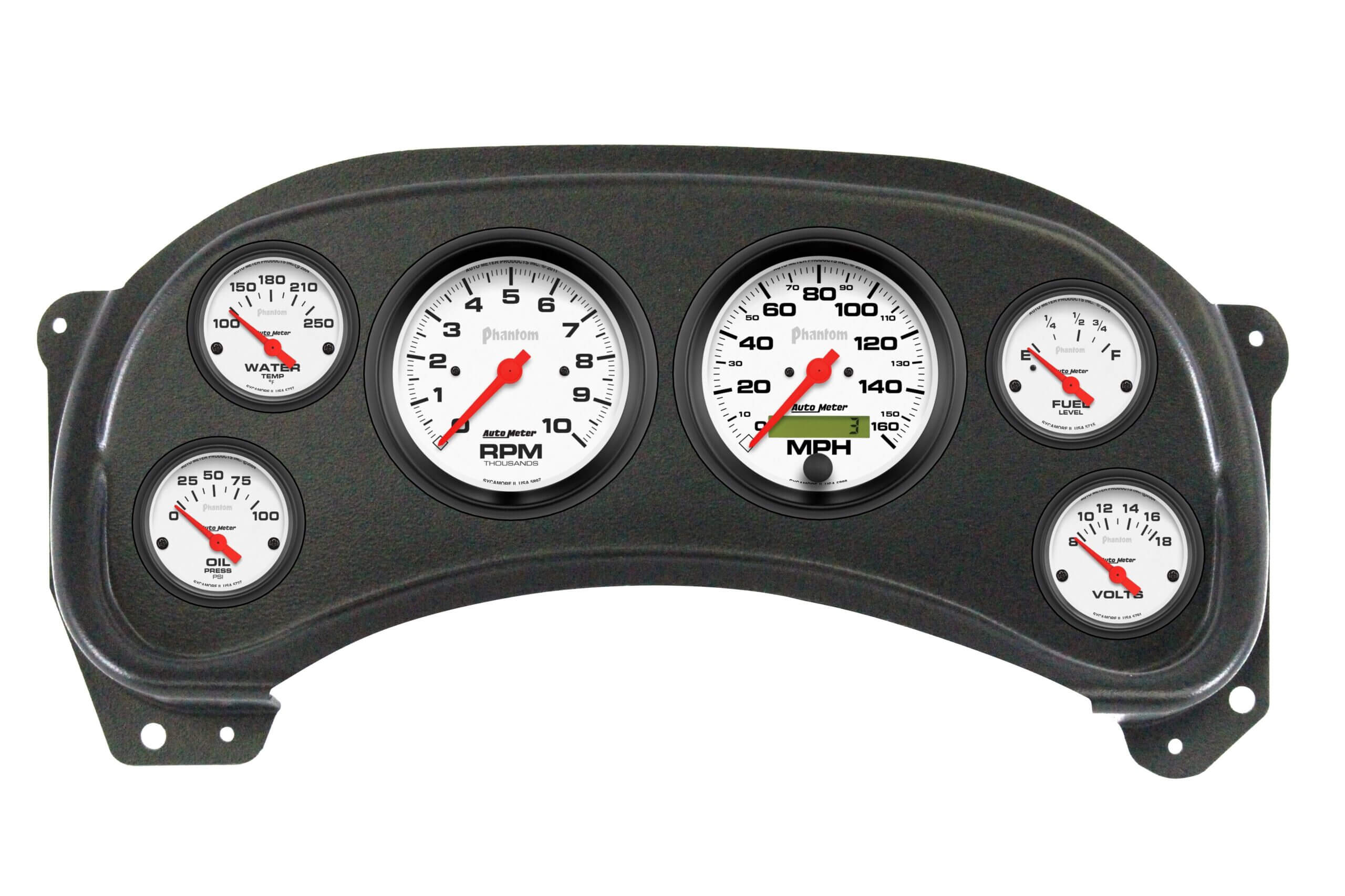 1999-06 Chevy / GMC CK Truck Black Dash Panel with Phantom Electric Gauges