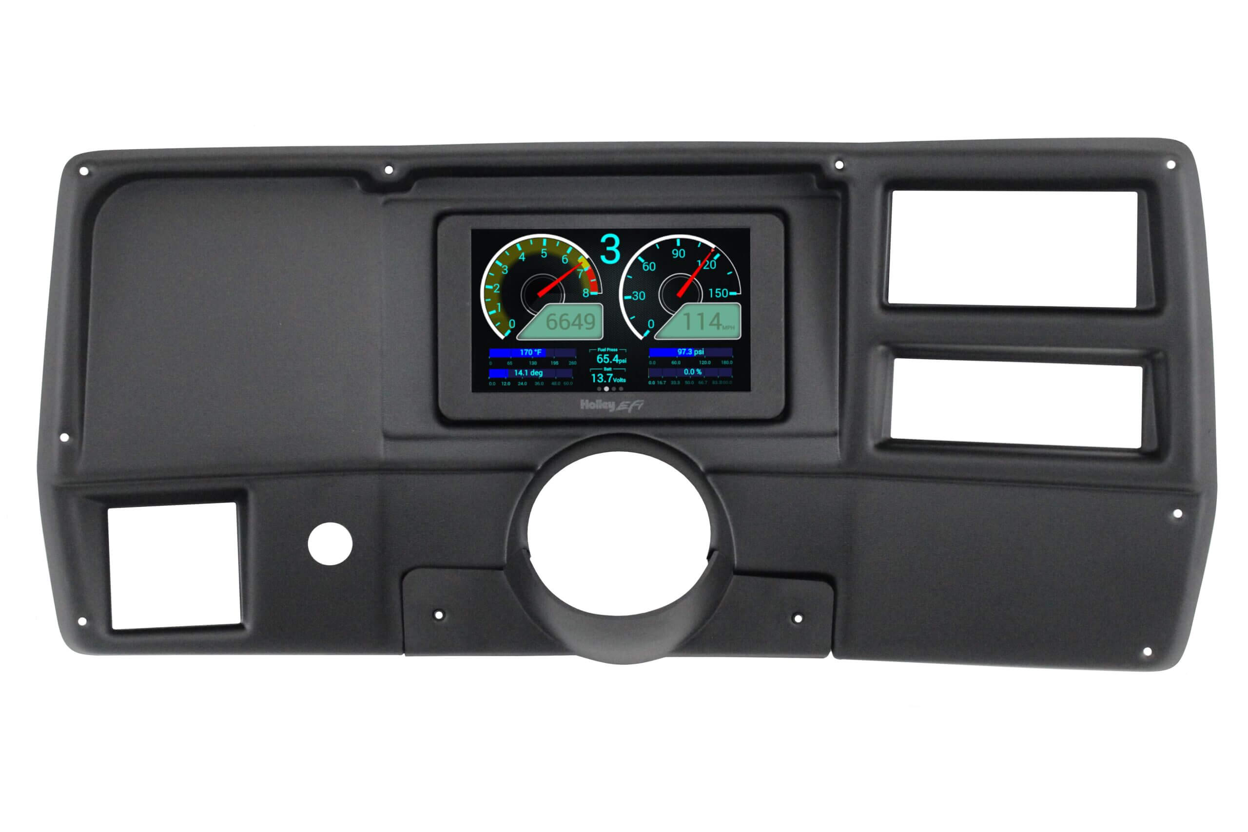 1984-87 Chevy / GMC CK Truck Holley 7.5" Dash Panel with Holley 7.5" Digital Dash Bundle