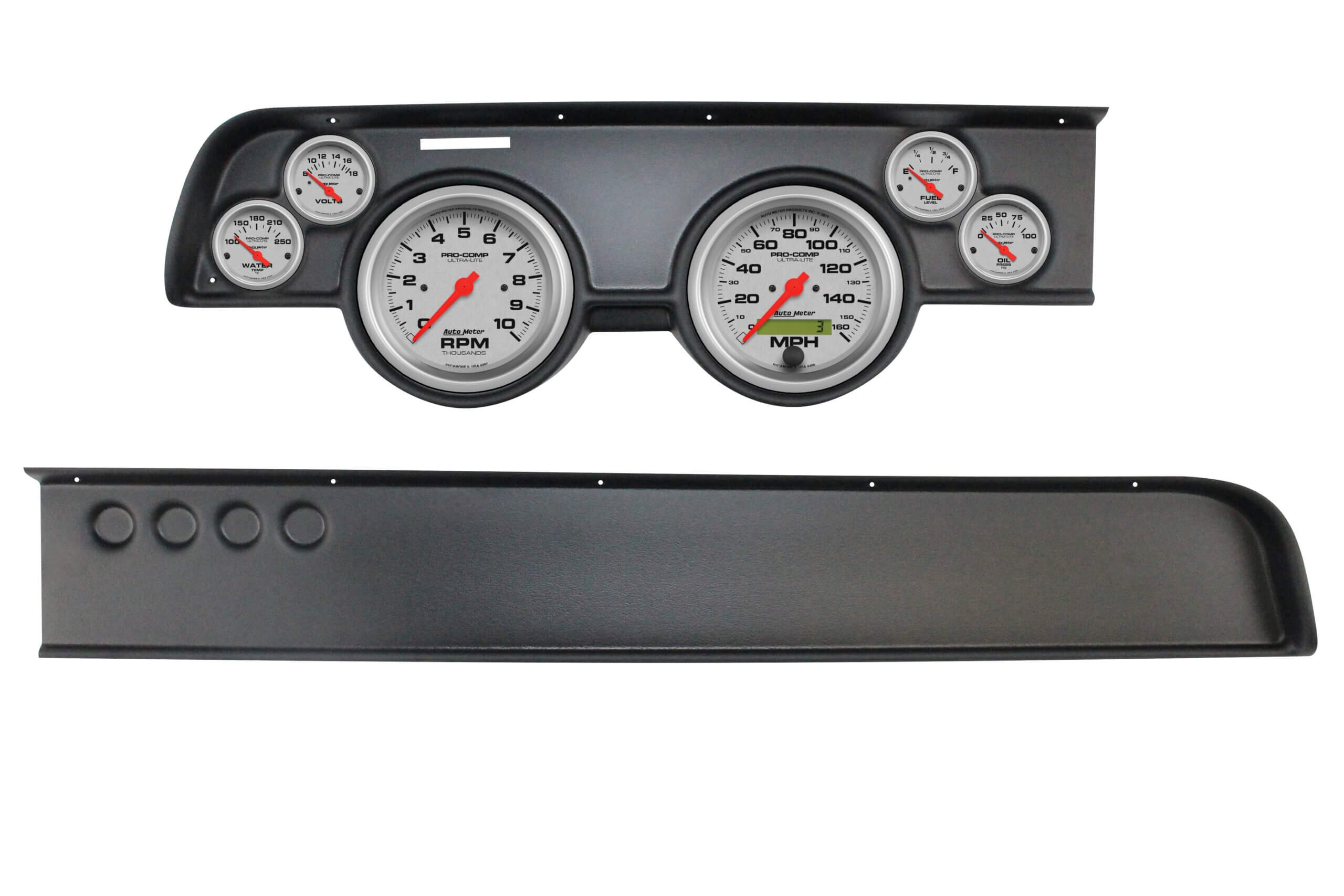 1967-1968 Mercury Cougar 6 Gauge Dash Panel